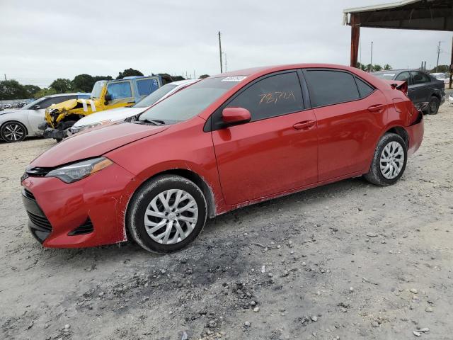 5YFBURHE5JP844852 - 2018 TOYOTA COROLLA L RED photo 1