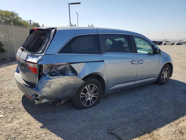 5FNRL5H43CB103776 - 2012 HONDA ODYSSEY EX BLUE photo 3