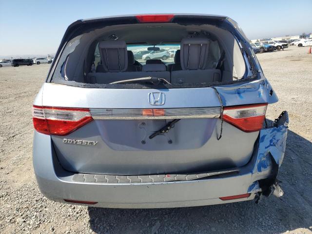 5FNRL5H43CB103776 - 2012 HONDA ODYSSEY EX BLUE photo 6