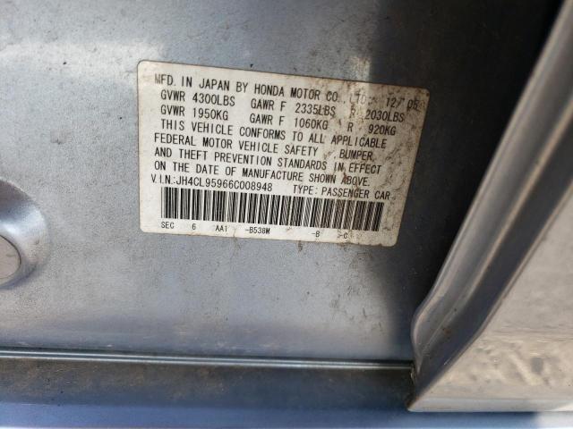 JH4CL95966C008948 - 2006 ACURA TSX SILVER photo 12