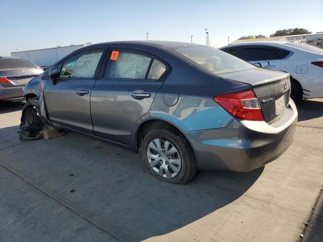 19XFB2F50CE389477 - 2012 HONDA CIVIC LX GRAY photo 2