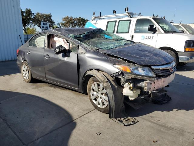 19XFB2F50CE389477 - 2012 HONDA CIVIC LX GRAY photo 4