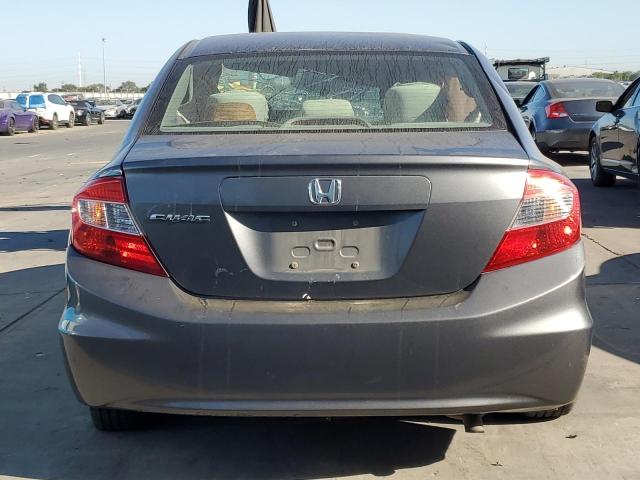 19XFB2F50CE389477 - 2012 HONDA CIVIC LX GRAY photo 6