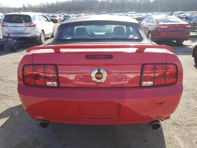 1ZVFT85H465239526 - 2006 FORD MUSTANG GT RED photo 6