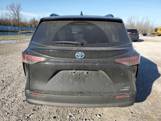 5TDKRKEC1NS088476 - 2022 TOYOTA SIENNA LE BLACK photo 6