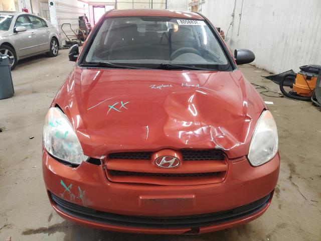 KMHCM36C99U121017 - 2009 HYUNDAI ACCENT GS 红色 照片 5