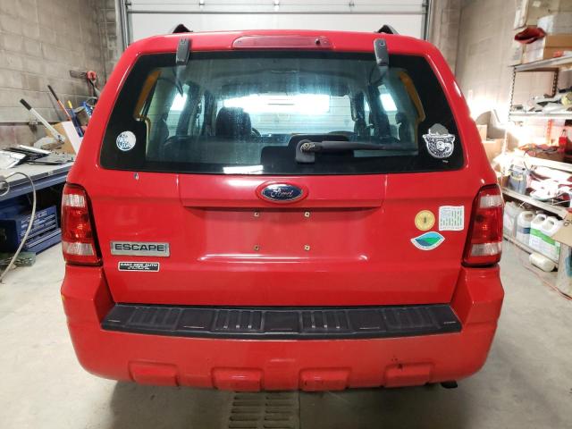 1FMCU02799KA26444 - 2009 FORD ESCAPE XLS RED photo 6