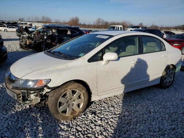 2HGFA1F5XBH527608 - 2011 HONDA CIVIC LX WHITE photo 1