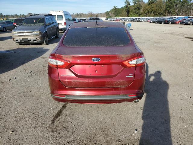 3FA6P0HD2GR356303 - 2016 FORD FUSION SE MAROON photo 6