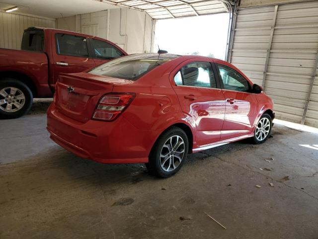 1G1JD5SH2J4117199 - 2018 CHEVROLET SONIC LT RED photo 3