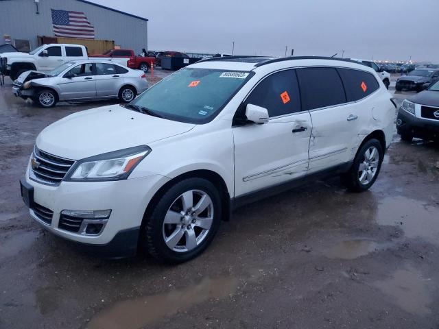 1GNKRLKD3DJ213399 - 2013 CHEVROLET TRAVERSE LTZ WHITE photo 1