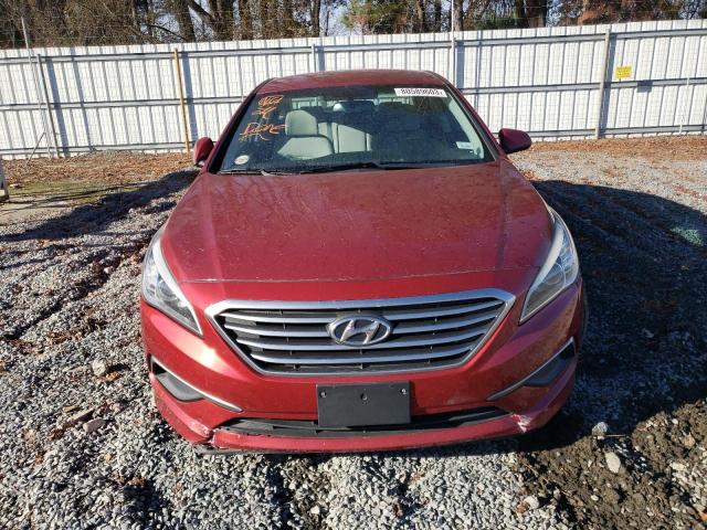 5NPE24AF5GH385708 - 2016 HYUNDAI SONATA SE RED photo 5