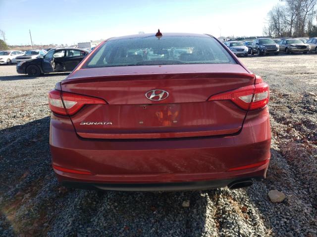 5NPE24AF5GH385708 - 2016 HYUNDAI SONATA SE RED photo 6