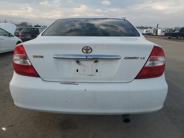 4T1BE32K42U108123 - 2002 TOYOTA CAMRY LE WHITE photo 6