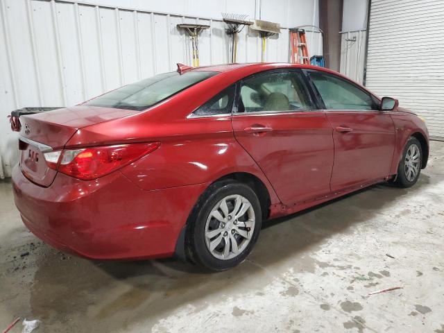 5NPEB4ACXCH488445 - 2012 HYUNDAI SONATA GLS RED photo 3