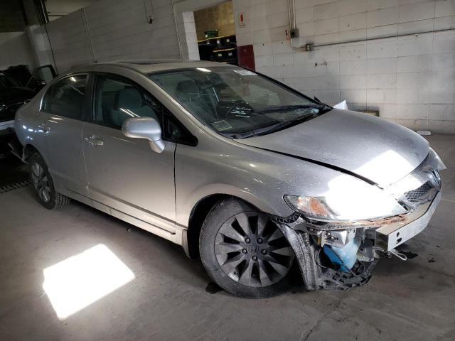 19XFA16869E011793 - 2009 HONDA CIVIC EX SILVER photo 4