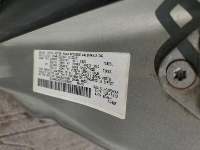 5TEWM72N73Z206680 - 2003 TOYOTA TACOMA XTRACAB Gümüş foto 12