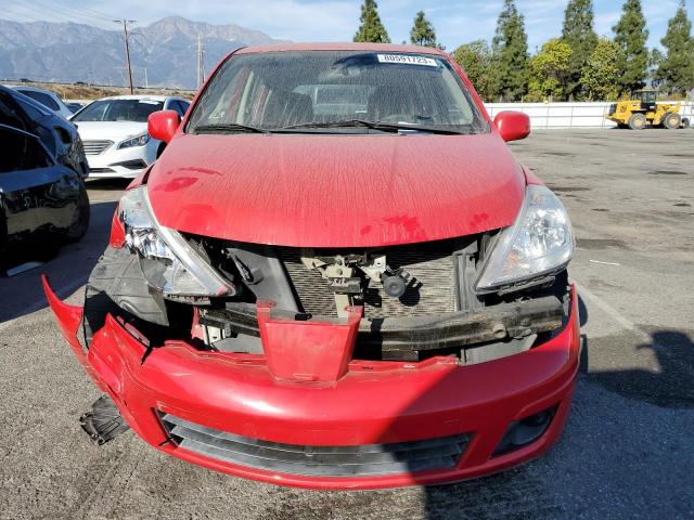 3N1BC1CP3BL407026 - 2011 NISSAN VERSA S RED photo 5