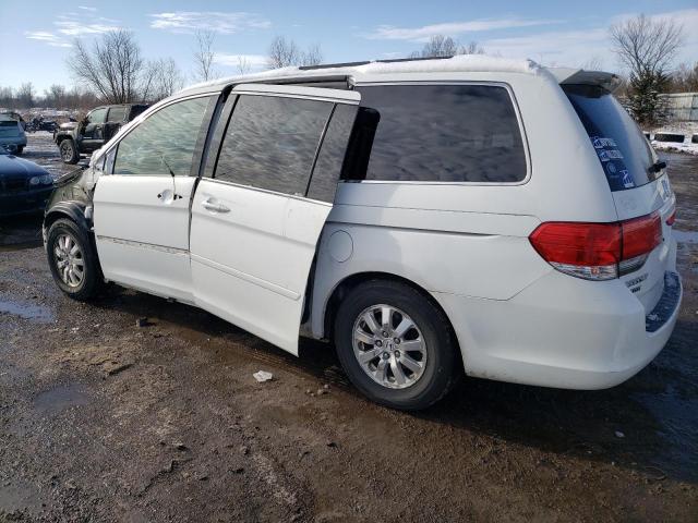 5FNRL3H56AB105340 - 2010 HONDA ODYSSEY EX WHITE photo 2