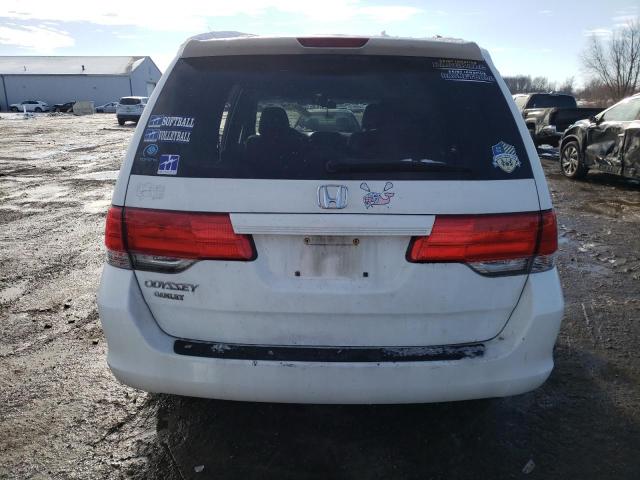 5FNRL3H56AB105340 - 2010 HONDA ODYSSEY EX WHITE photo 6