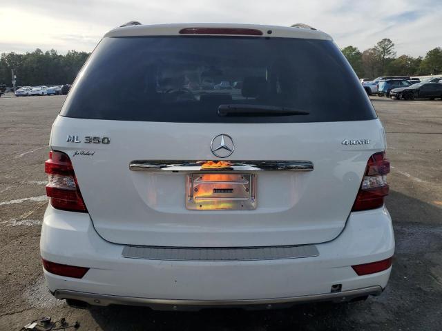 4JGBB8GB2BA715279 - 2011 MERCEDES-BENZ ML 350 4MATIC WHITE photo 6