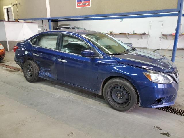 3N1AB7AP0HY323441 - 2017 NISSAN SENTRA S BLUE photo 4