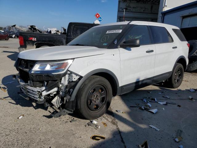 1FM5K8AR2KGA29064 - 2019 FORD EXPLORER POLICE INTERCEPTOR Սպիտակ լուսանկար 1