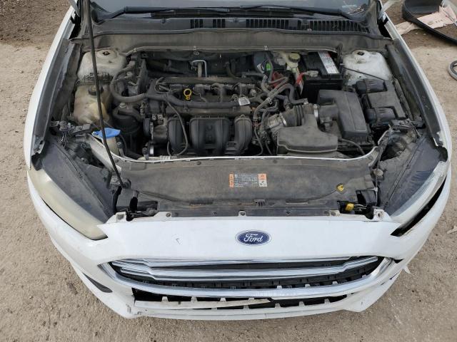 3FA6P0G75FR123784 - 2015 FORD FUSION S WHITE photo 11