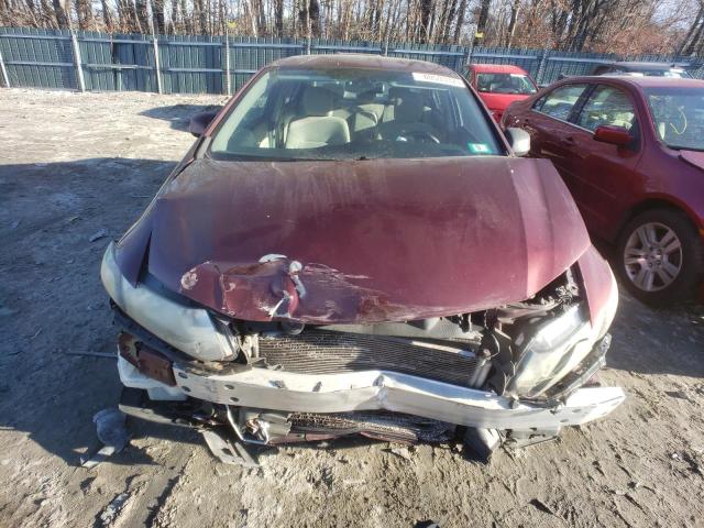 2HGFB2F58DH500364 - 2013 HONDA CIVIC LX RED photo 5