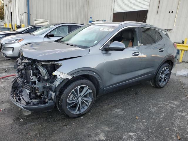 KL4MMFSL2MB153306 - 2021 BUICK ENCORE GX ESSENCE GRAY photo 1