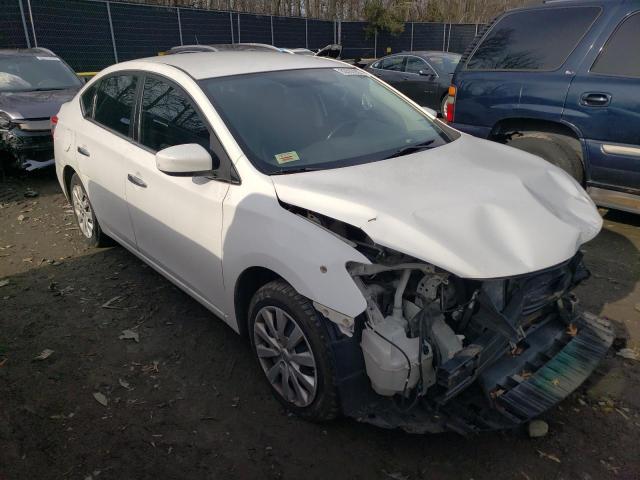 3N1AB7AP0FL665532 - 2015 NISSAN SENTRA S WHITE photo 4