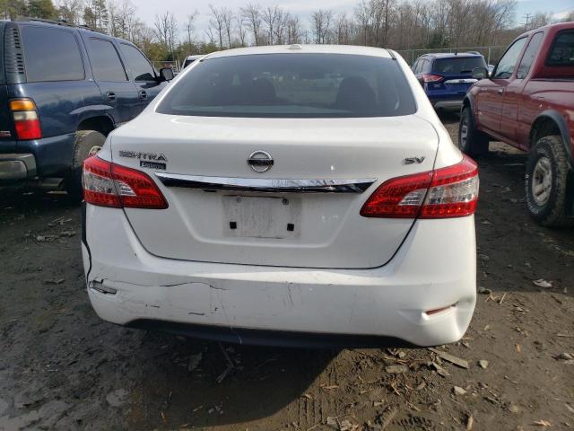 3N1AB7AP0FL665532 - 2015 NISSAN SENTRA S WHITE photo 6