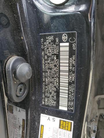 JTDKARFUXG3004263 - 2016 TOYOTA PRIUS Schwarz Foto 12