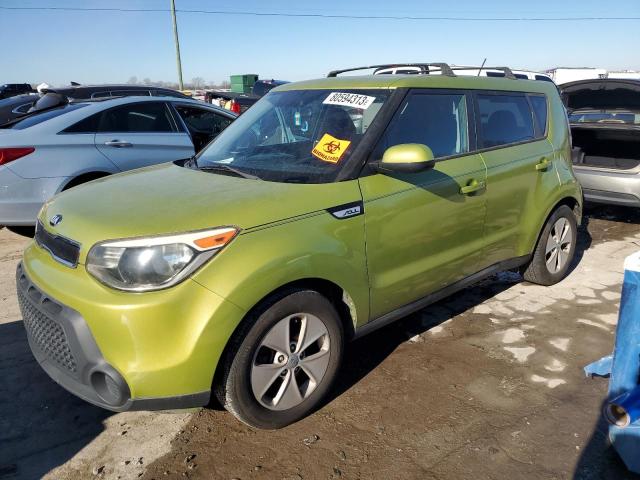 KNDJN2A24F7763222 - 2015 KIA SOUL GREEN photo 1