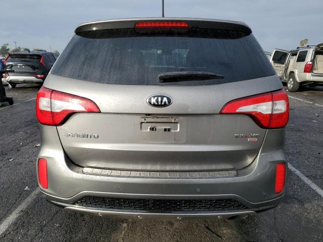 5XYKW4A78EG438633 - 2014 KIA SORENTO SX GRAY photo 6