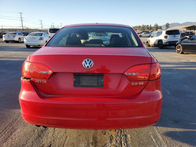 3VWDP7AJ1CM348742 - 2012 VOLKSWAGEN JETTA SE RED photo 6