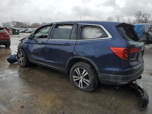 5FNYF6H85GB008279 - 2016 HONDA PILOT EXL BLUE photo 2