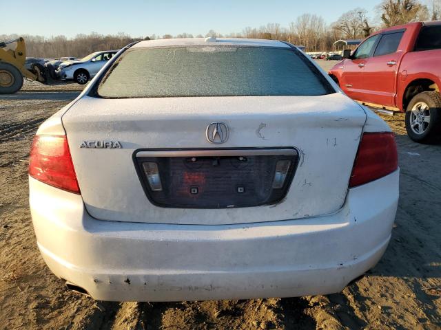 19UUA66235A022989 - 2005 ACURA TL WHITE photo 6