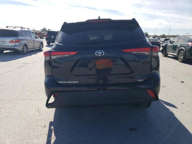5TDGZRAH0MS036173 - 2021 TOYOTA HIGHLANDER XLE BLACK photo 6