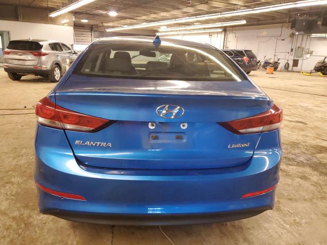 KMHD84LF3HU352670 - 2017 HYUNDAI ELANTRA SE BLUE photo 6