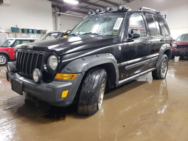 1J8GL38K96W157991 - 2006 JEEP LIBERTY RENEGADE BLACK photo 1