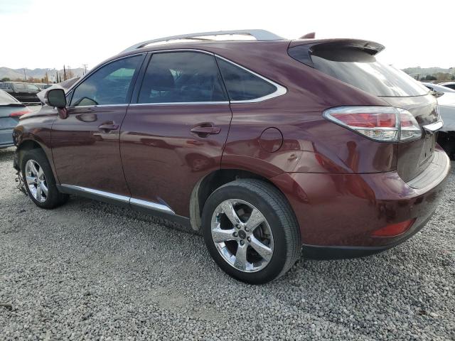 2T2ZK1BA5EC139854 - 2014 LEXUS RX 350 MAROON photo 2