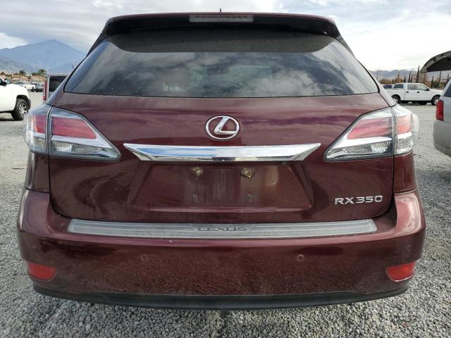 2T2ZK1BA5EC139854 - 2014 LEXUS RX 350 MAROON photo 6