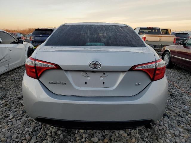 2T1BURHEXGC722268 - 2016 TOYOTA COROLLA L SILVER photo 6