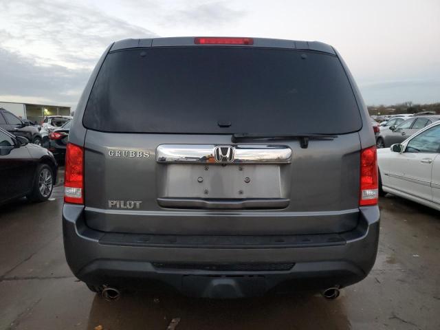 5FNYF3H5XCB022371 - 2012 HONDA PILOT EXL GRAY photo 6