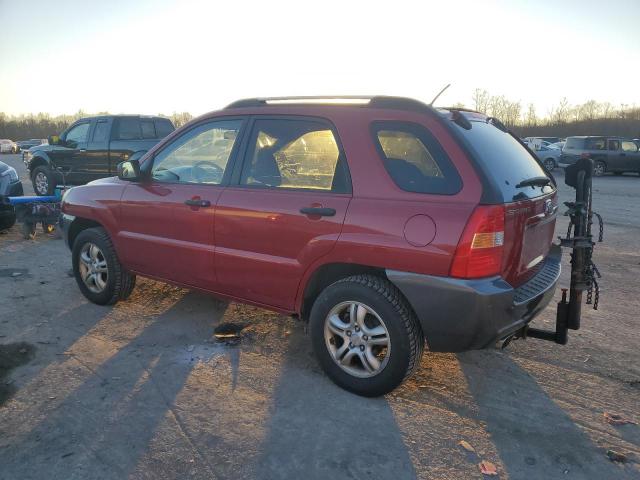 KNDJF723387531389 - 2008 KIA SPORTAGE EX RED photo 2