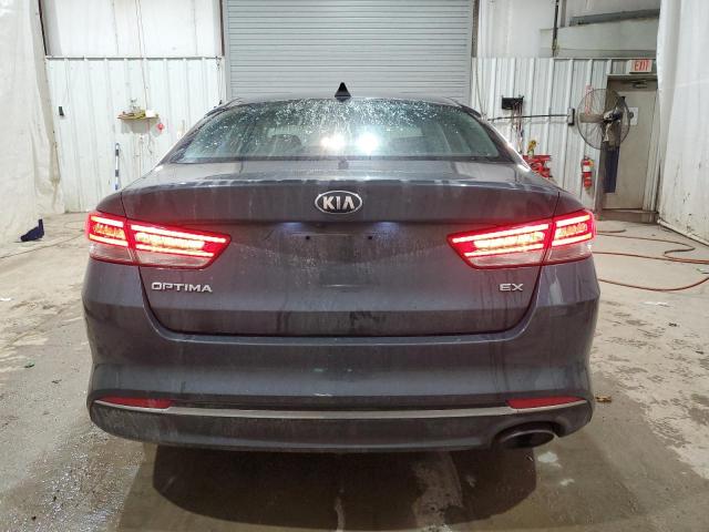 5XXGU4L3XGG109008 - 2016 KIA OPTIMA EX GRAY photo 6