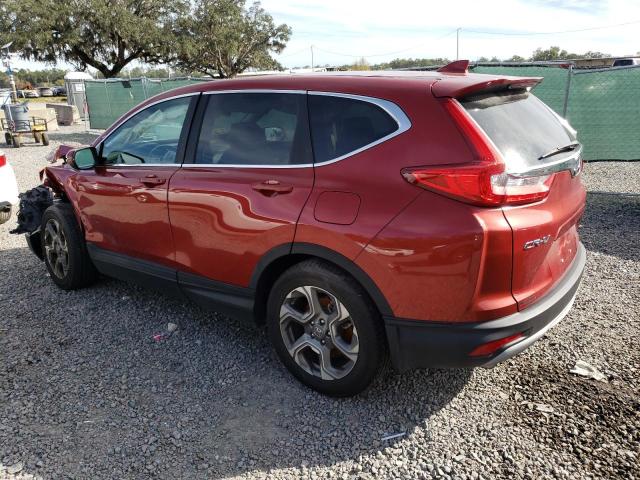 5J6RW1H89HL013260 - 2017 HONDA CR-V EXL BURGUNDY photo 2