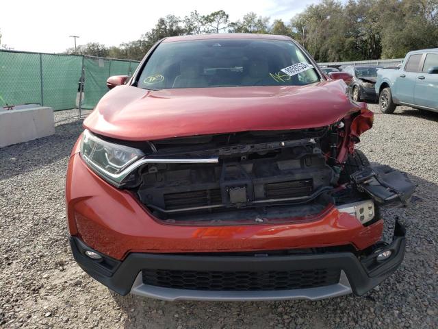 5J6RW1H89HL013260 - 2017 HONDA CR-V EXL BURGUNDY photo 5