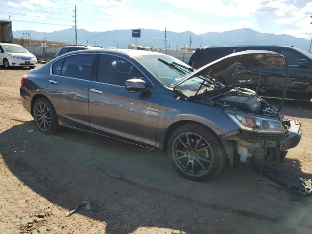 1HGCR3F86FA037897 - 2015 HONDA ACCORD EXL GRAY photo 4